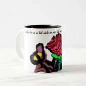 Tasse 2 Couleurs Jésus aime rose (Devant gauche)