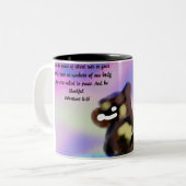 Tasse 2 Couleurs jésus amour (Devant gauche)