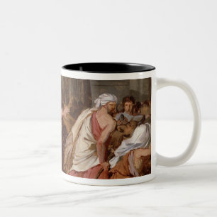 Tasse 2 Couleurs Jésus conduisant les négociants par le temple
