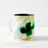 Tasse 2 Couleurs Jésus entend encore (Devant gauche)