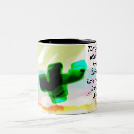 Tasse 2 Couleurs Jésus entend encore (Centre)