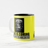 Tasse 2 Couleurs Jésus est athée venant (Devant gauche)