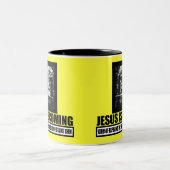 Tasse 2 Couleurs Jésus est athée venant (Centre)