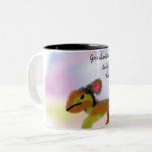 Tasse 2 Couleurs jésus est bon (Devant gauche)