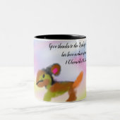 Tasse 2 Couleurs jésus est bon (Centre)