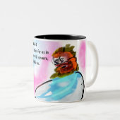 Tasse 2 Couleurs Jésus est ici (Devant droit)