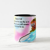Tasse 2 Couleurs Jésus est ici (Centre)