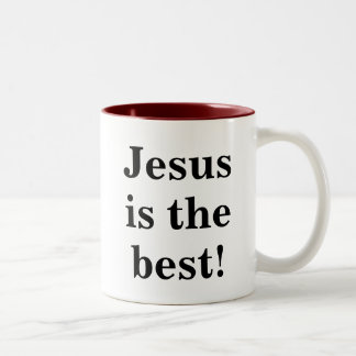 Tasse 2 Couleurs Jésus est mort pour que moi Jésus est le