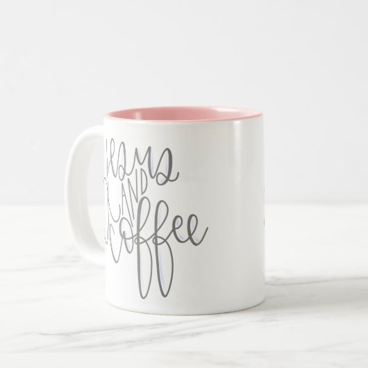 Tasse 2 Couleurs Jésus et café (Devant gauche)