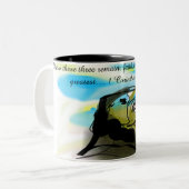 Tasse 2 Couleurs jésus ici (Devant gauche)