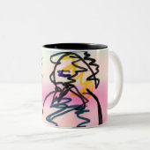 Tasse 2 Couleurs jésus ici (Devant droit)