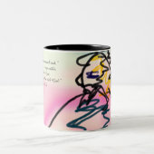 Tasse 2 Couleurs jésus ici (Centre)