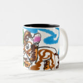 Tasse 2 Couleurs jésus ici (Devant droit)