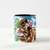 Tasse 2 Couleurs jésus ici (Centre)