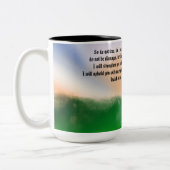 Tasse 2 Couleurs Jésus ici (Gauche)
