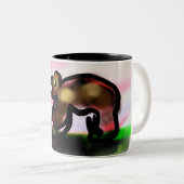 Tasse 2 Couleurs jésus ici appelle  (Devant droit)