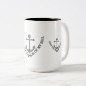 TASSE 2 COULEURS JÉSUS L'ANCRE DE MON ÂME (Devant droit)