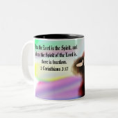 Tasse 2 Couleurs jesus liberté (Devant gauche)