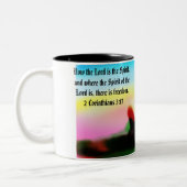 Tasse 2 Couleurs jesus liberté (Gauche)