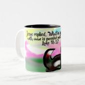 Tasse 2 Couleurs jesus love  (Devant gauche)