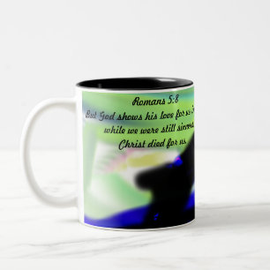 Tasse 2 Couleurs Jésus nous aime