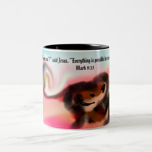 Tasse 2 Couleurs jésus peut (Centre)