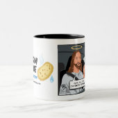 Tasse 2 Couleurs Jésus prennent la roue (de l'atout !) (Centre)