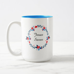 Tasse 2 Couleurs Jésus Sauve