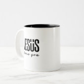 TASSE 2 COULEURS JÉSUS VOUS AIME | CHRÉTIEN (Devant gauche)