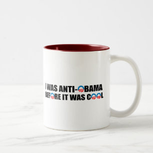 TASSE 2 COULEURS J'ÉTAIS ANTI-OBAMA AVANT QU'IL AIT FAIT FRAIS