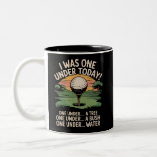 Tasse 2 Couleurs J'étais un sous aujourd'hui amateur de golf golfeu