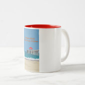 Tasse 2 Couleurs Jetée de Huntington Beach (Devant droit)