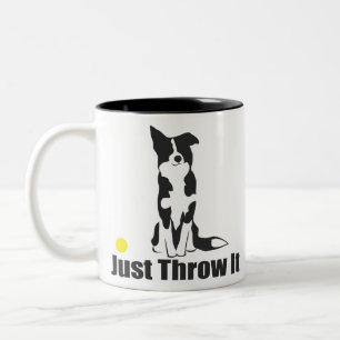 Tasse 2 Couleurs Jetez-juste le chien de   border collie