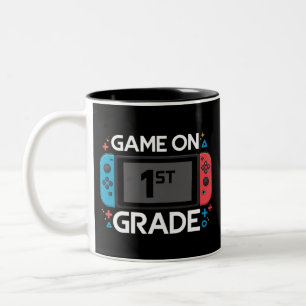 Tasse 2 Couleurs Jeu activé 1re année de primaire Funny Gamer retou
