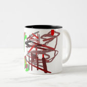 Tasse 2 Couleurs Jeu d'automne renard (Devant droit)