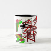 Tasse 2 Couleurs Jeu d'automne renard (Centre)