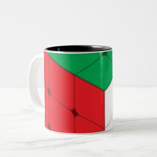 Tasse 2 Couleurs Jeu de casse-tête Cube (Devant gauche)