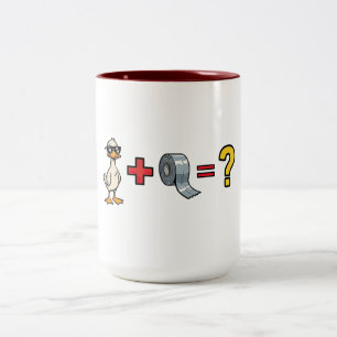 Tasse 2 Couleurs Jeu de mots avec du ruban adhésif