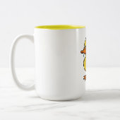 Tasse 2 Couleurs Jeu de mots de canard (Gauche)