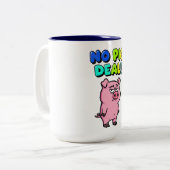 Tasse 2 Couleurs Jeu de mots sans cochon (Devant gauche)