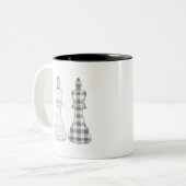 Tasse 2 Couleurs Jeu d'échecs (Devant gauche)