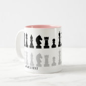 Tasse 2 Couleurs Jeu d'échecs moderne personnalisé (Devant gauche)