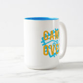 Tasse 2 Couleurs Jeu sur circuit numérique (Devant droit)