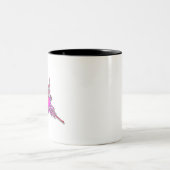 Tasse 2 Couleurs Jeu Vidéo 8 bits Retro Lignes Nazca Colibri (Centre)