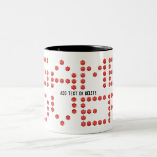Tasse 2 Couleurs Jeu Vidéo de jeu sur Lettering Gamer D20 Dice