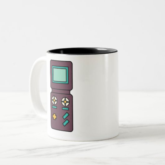 Tasse 2 Couleurs Jeu vidéo Retro (Devant gauche)