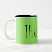 Tasse 2 Couleurs jeudi || Collection Semaine (Gauche)