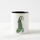 Tasse 2 Couleurs Jeune caméléon voilé, calyptratus de Chamaeleo (Centre)
