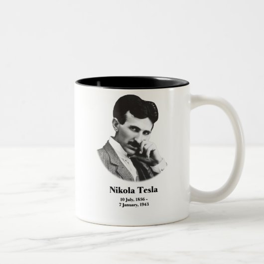 Tasse 2 Couleurs Jeune Tesla (Droit)