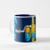 Tasse 2 Couleurs Jeûnent le café d'aspiration (Devant gauche)